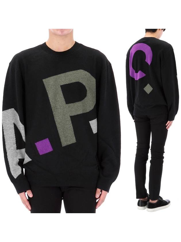 Pull Logo All Over Knit Top Black - A.P.C. - BALAAN 2