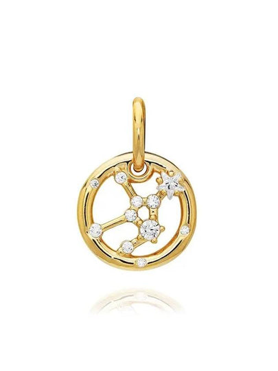 Virgo Zodiac Dangle Bracelet Charm Gold - PANDORA - BALAAN 2