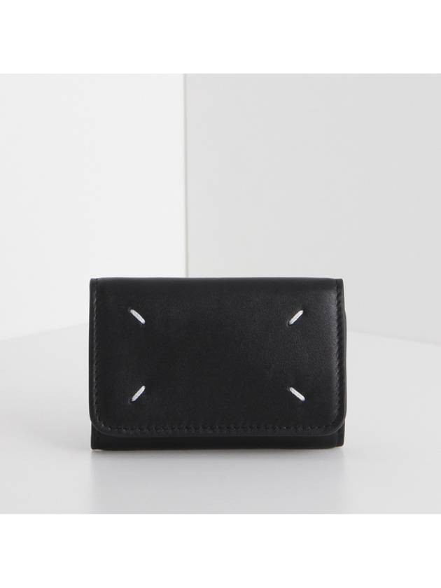 Signature Stitch Trifold Halfwallet Black - MAISON MARGIELA - BALAAN 2