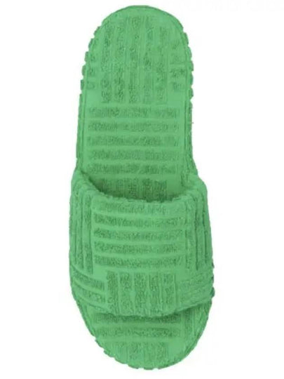 Terry Fabric Slippers Green - BOTTEGA VENETA - BALAAN 2