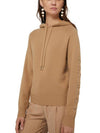 Women's Ananas Wool Cashmere Knit Hoodie Camel - MAX MARA - BALAAN 5