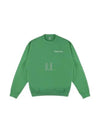 Logo Print Cotton Sweatshirt Green - SPORTY & RICH - BALAAN 2