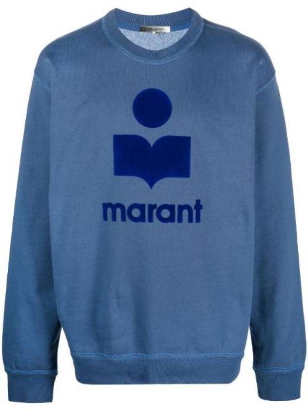 Miko Velor Logo Sweatshirt Sky Blue - ISABEL MARANT - BALAAN 1