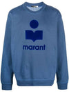 Miko Velor Logo Sweatshirt Sky Blue - ISABEL MARANT - BALAAN 1