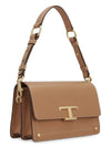 Timeless T Logo Small Satchel Shoulder Bag Brown - TOD'S - BALAAN 2