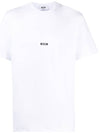 Micro Logo Cotton Short Sleeve T-Shirt White - MSGM - BALAAN 2