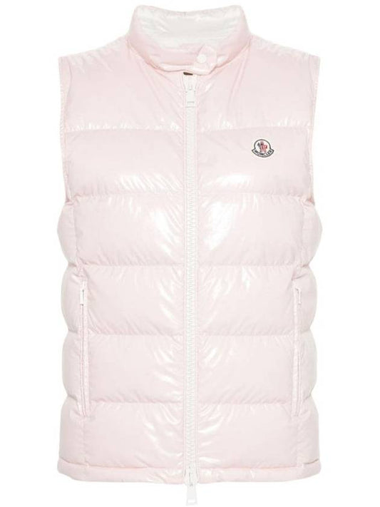 ALCIBIA logo patch padded vest pink - MONCLER - BALAAN 1