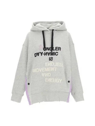 8G00011 899RH 910 logo embroidery hoodie - MONCLER - BALAAN 1