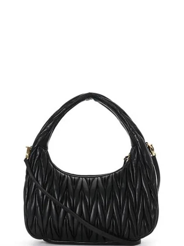 Wander Materasse Nappa Leather Shoulder Bag Black - MIU MIU - BALAAN 4