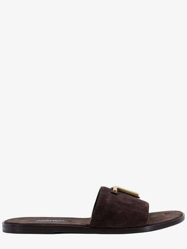 Suede Sandals Brown - TOM FORD - BALAAN 1