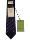 Interlocking Tie 660045 4E002 4174 Navy Red - GUCCI - BALAAN 4