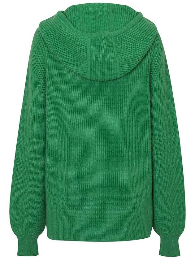 100% Cashmere Ribbed Hoodie Sweater 2 Colors C3KHD62 - CALLAITE - BALAAN 3