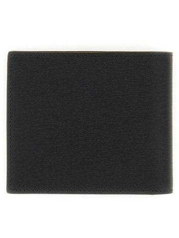 Men's Logo Print Half Wallet Black - PAUL SMITH - BALAAN 1