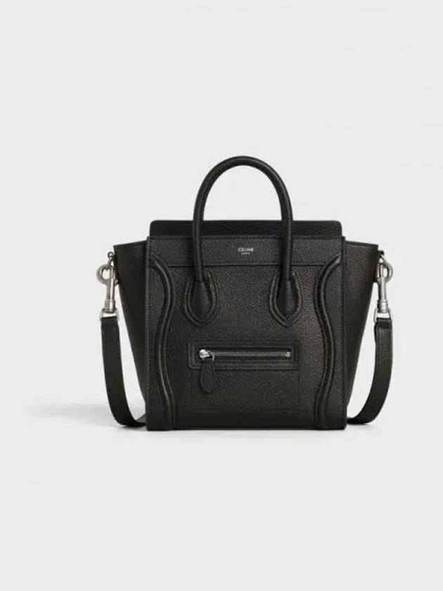 Luggage Nano Tote Bag Black - CELINE - BALAAN 2