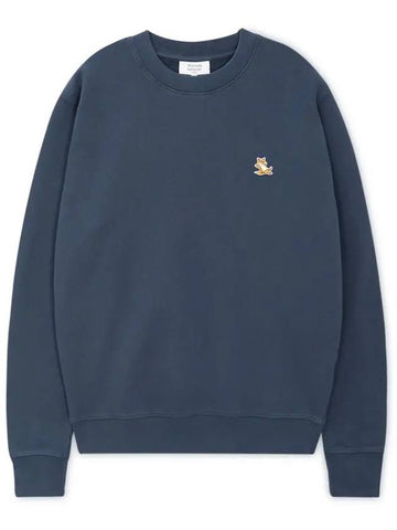 Men s Chillex Fox Eclipse Blue Sweatshirt LM00303KM0001 ECB - MAISON KITSUNE - BALAAN 1