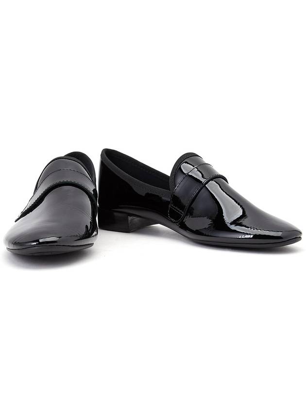 Women's Michael Patterned Leather Loafers Black - REPETTO - BALAAN 4