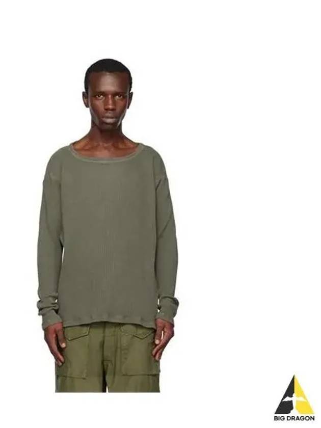 Khaki crewneck sweatshirt dm173 sage - GREG LAUREN - BALAAN 1