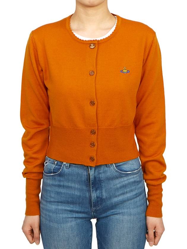 Bea Cropped Cardigan Orange - VIVIENNE WESTWOOD - BALAAN 2