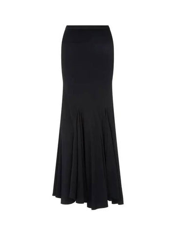 WOMEN Rayon Flare Bias Skirt Black 270362 - RICK OWENS - BALAAN 1