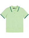 Women's Feline Golf Short Sleeve PK Shirt Green - J.LINDEBERG - BALAAN 1