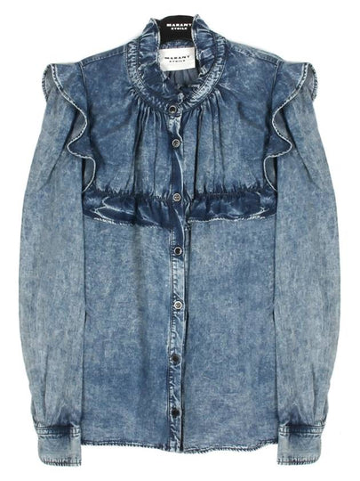 Idety Blouse Blue - ISABEL MARANT - BALAAN 2