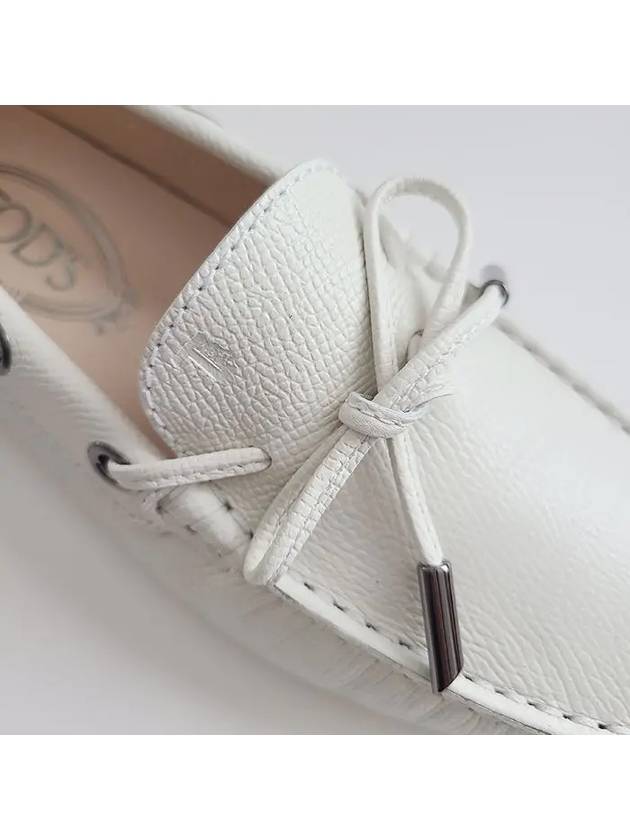 Women's Gommino Laceto Driving Shoes White - TOD'S - BALAAN 3