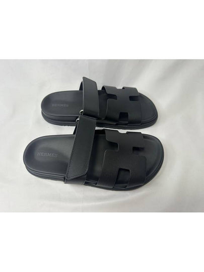 Chypre Calfskin Sandals Black - HERMES - BALAAN 2