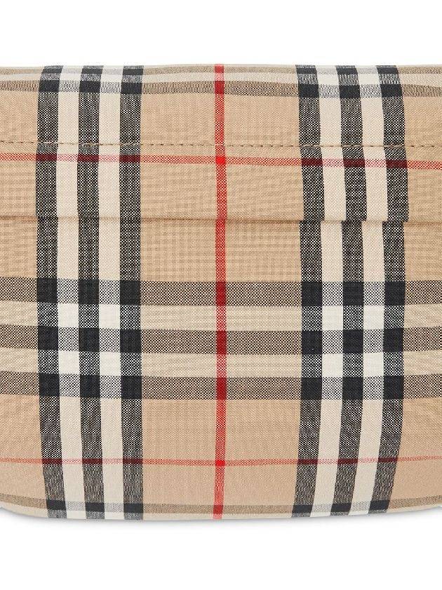 Medium Vintage Check Bonded Cotton Belt Bag Beige - BURBERRY - BALAAN 4