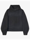 Matte Effect Denim Hooded Jacket Black - BALENCIAGA - BALAAN 2