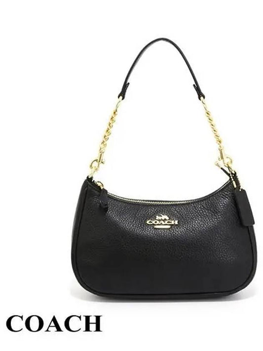 gold terry shoulder bag black - COACH - BALAAN 2