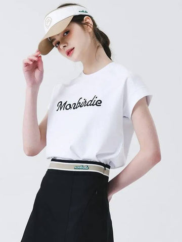 Artwork loose fit sleeveless t-shirt WHITE - MONBIRDIE GOLF - BALAAN 1