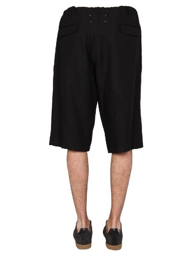 Men's Drop-Crotch Four-Stitch Shorts Black - MAISON MARGIELA - BALAAN 4