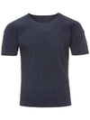 Issey Miyake Short Sleeve T Shirt HP48JK420 75 Blue - ISSEY MIYAKE - BALAAN 3