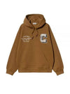 Carhartt WIP Hooded Sweatshirt I033930 HZXX Free Hamilton Brown - CARHARTT WIP - BALAAN 2