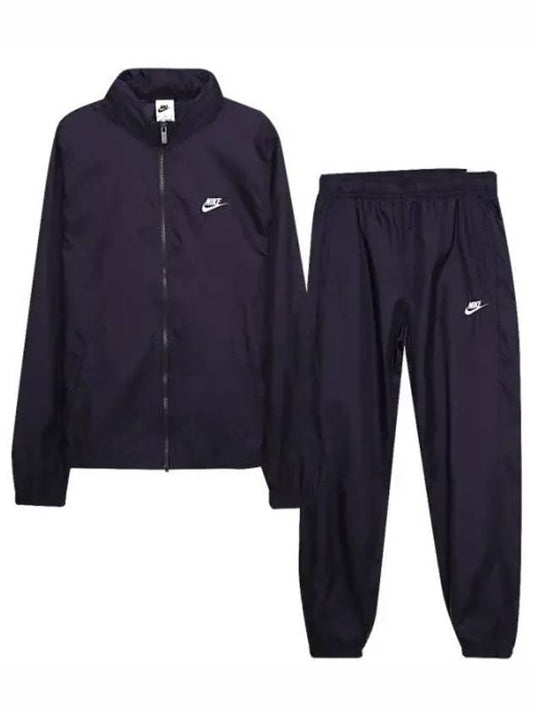 Club Lined Woven Tracksuit Navy - NIKE - BALAAN 2