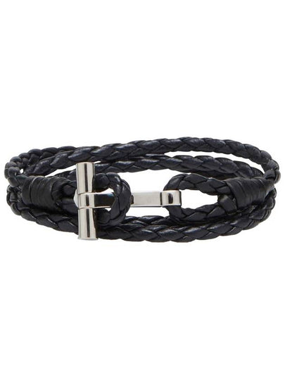 braided leather wrap style bracelet JM005ICL002S - TOM FORD - BALAAN 2