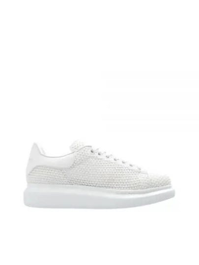 Round Toe Knitted Low Top Sneakers White - ALEXANDER MCQUEEN - BALAAN 2