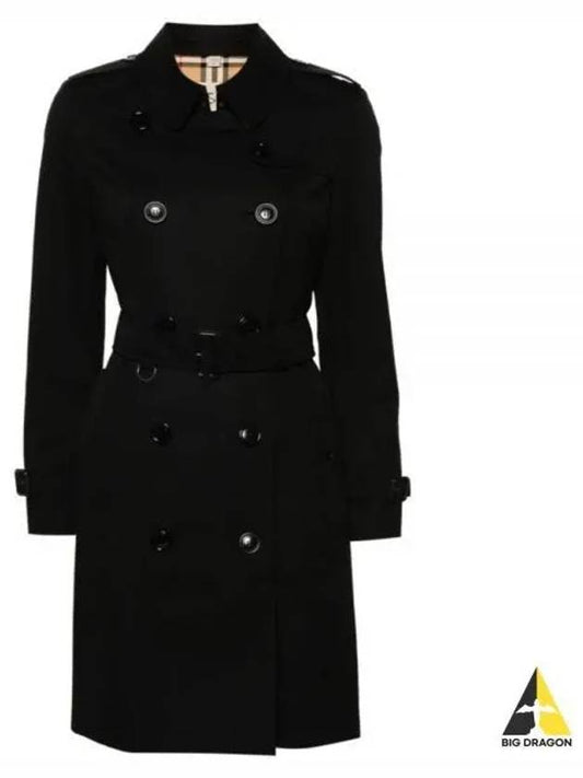 Chelsea Cotton Trench Coat Black - BURBERRY - BALAAN 2