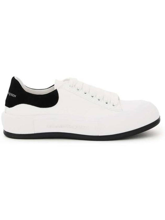 Deck Plimsol Low Top Sneakers White - ALEXANDER MCQUEEN - BALAAN 1