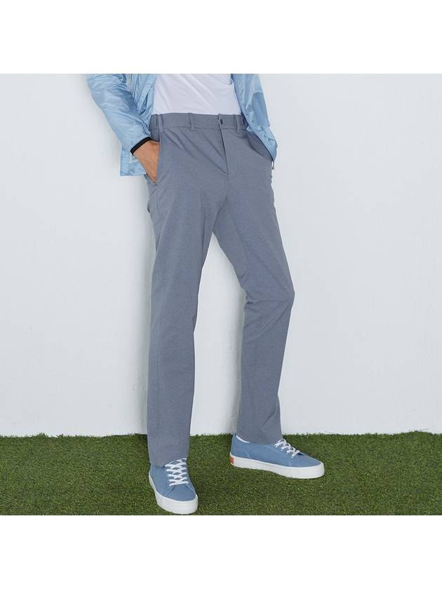 Hidden banding pants Melange gray - ROSCOFF - BALAAN 1