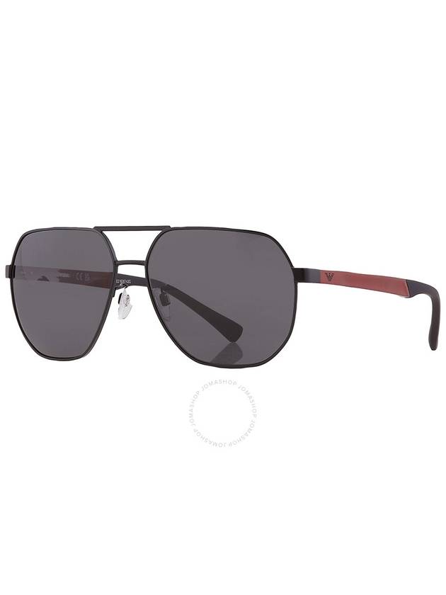 Emporio Armani Grey Navigator Men's Sunglasses EA2099D 333087 61 - EMPORIO ARMANI - BALAAN 3