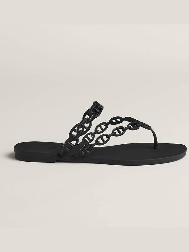 Island Sandals Noir Black H241051Z - HERMES - BALAAN 4