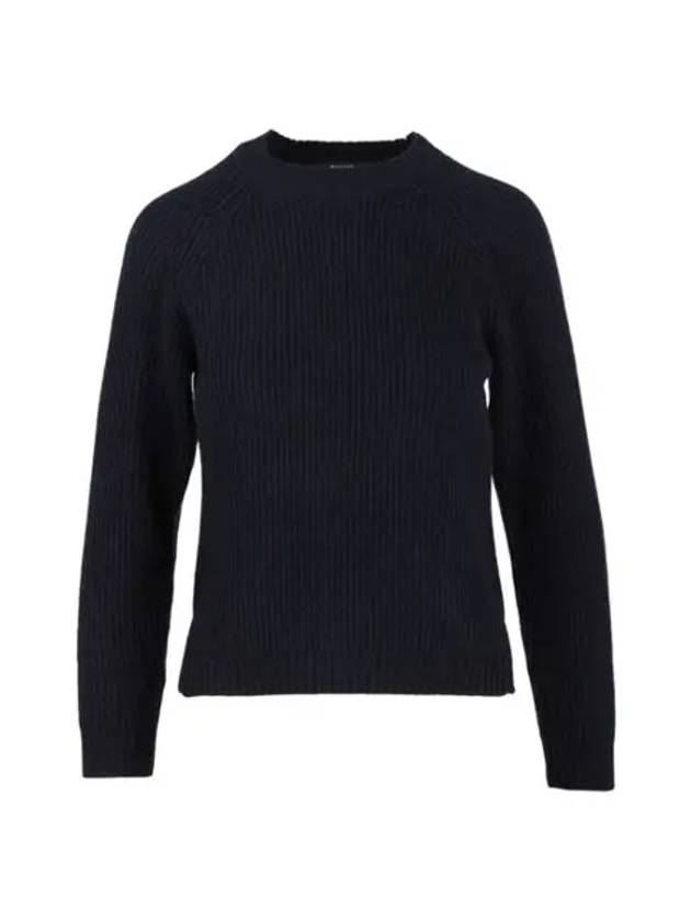 Adorno Raglan Wool Yarn Knit Top Navy - MAX MARA - BALAAN.