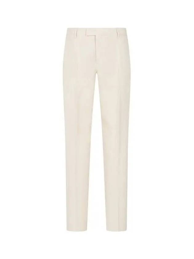 Unfoot hook tapered linen pants light beige 270377 - PAUL SMITH - BALAAN 1