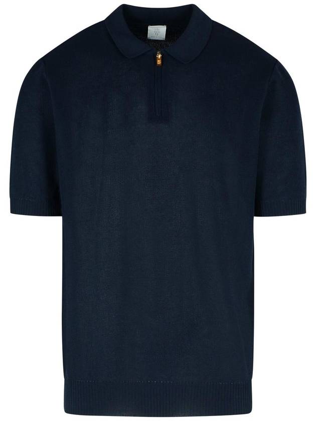 Eleventy Polo Shirt In Blue Cotton - ELEVENTY MILANO - BALAAN 1