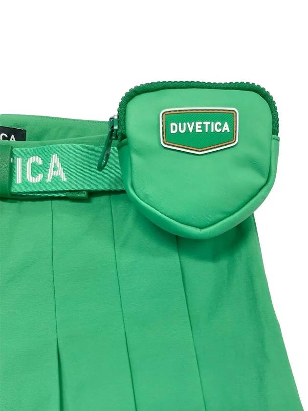 Women s Mincana Pleated Skirt Green - DUVETICA - BALAAN 4