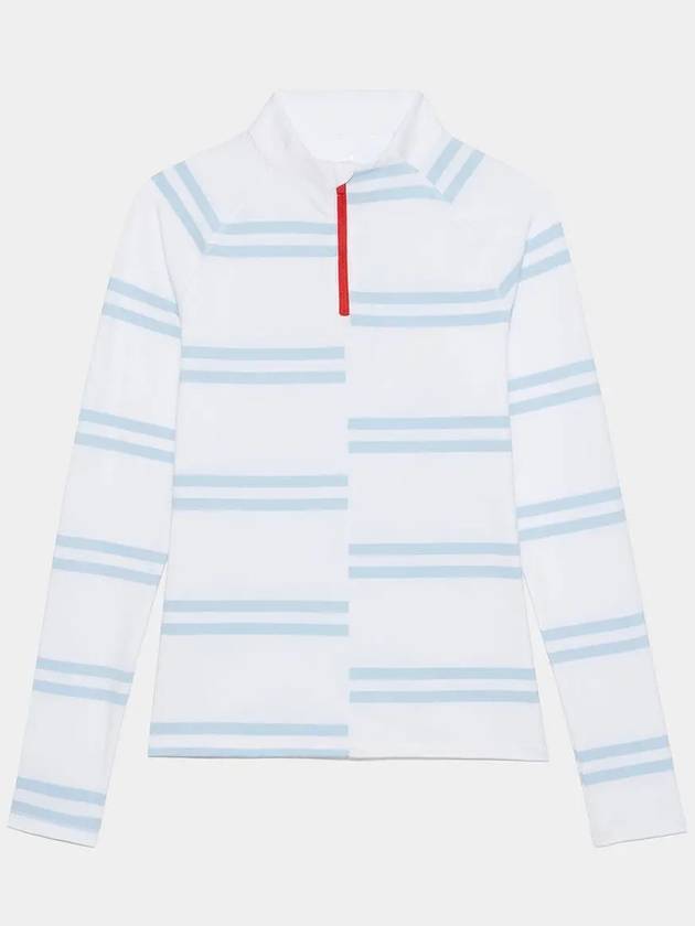 Golf OFFSET STRIPE QUARTER ZIP G4LS23K503 SNO Women's Offset Stripe Quarter Zip - G/FORE - BALAAN 3