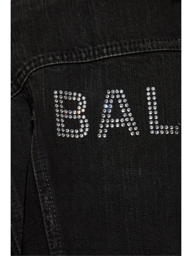 Balenciaga Denim Jacket With Vintage Effect, Women's, Black - BALENCIAGA - BALAAN 5