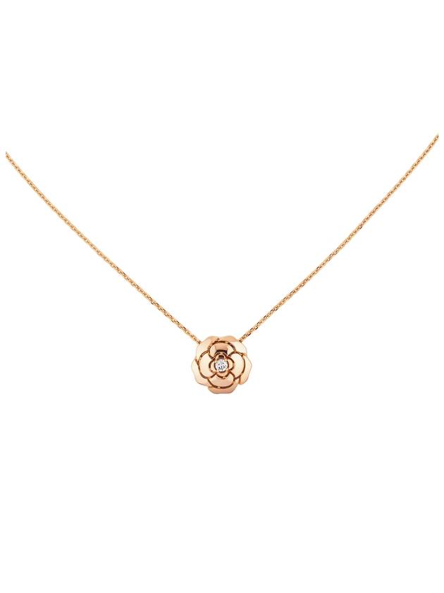 EXTRAIT DE CAMELIA necklace 18K pink gold and diamonds J11660 - CHANEL - BALAAN 1