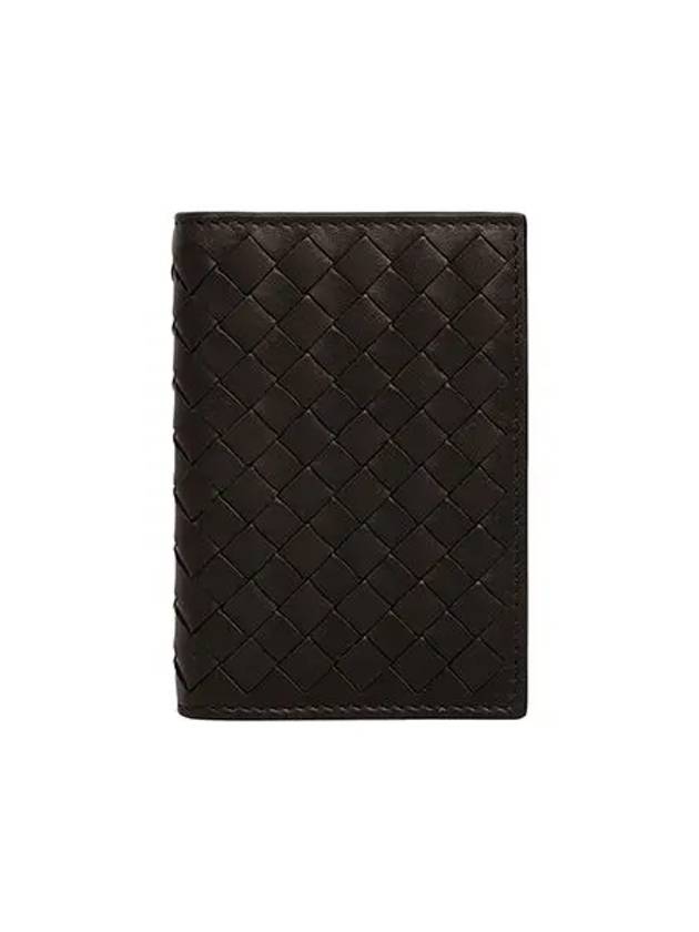 Intrecciato Card Wallet Dark Brown - BOTTEGA VENETA - BALAAN 3